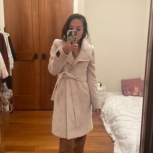 Blush Aritzia wool Connor coat - Babaton